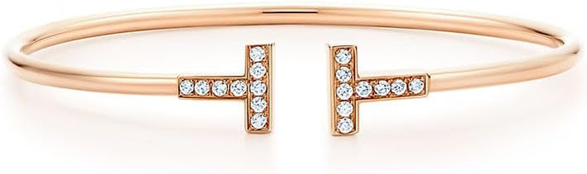 Dainty Bangle Bracelet for Women, Personalized Love Bracelet with Cubic Zirconia, Tiny Oval Waist Bangle, Adjustable 6.75 Inches, Gift for Valentine'S Day, Anniversary, Birthday for Her