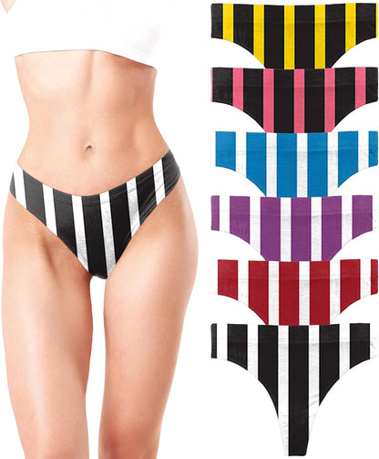 Model wearing Sexy Basics hi-waisted sport thong underwear