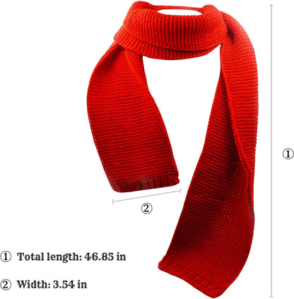 Dolores Kids Soft Knitted Scarf Fashion Solid Color Infant Toddler Warm Scarves Muffler Winter Wrap Shawl