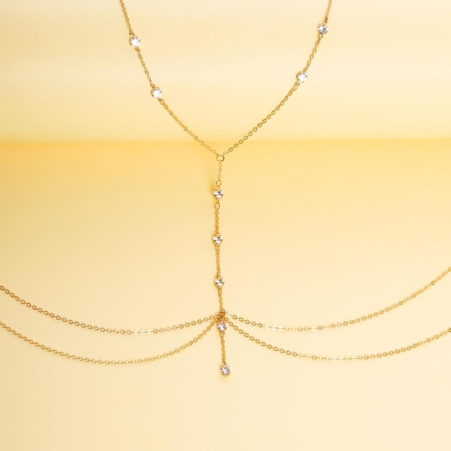 Sexy Body Chain Bra Bikini Waist Belly Body Chains Beach Body Necklace Jewelry for Women