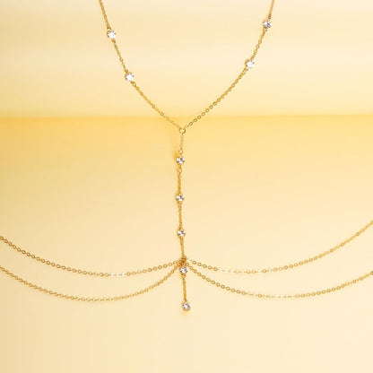 Sexy Body Chain Bra Bikini Waist Belly Body Chains Beach Body Necklace Jewelry for Women