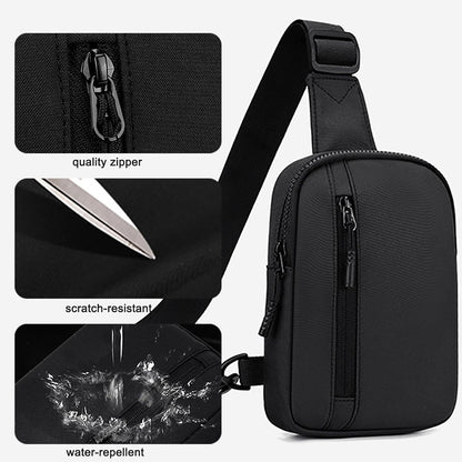 Double-layered phone protection compartment in mini chest bag