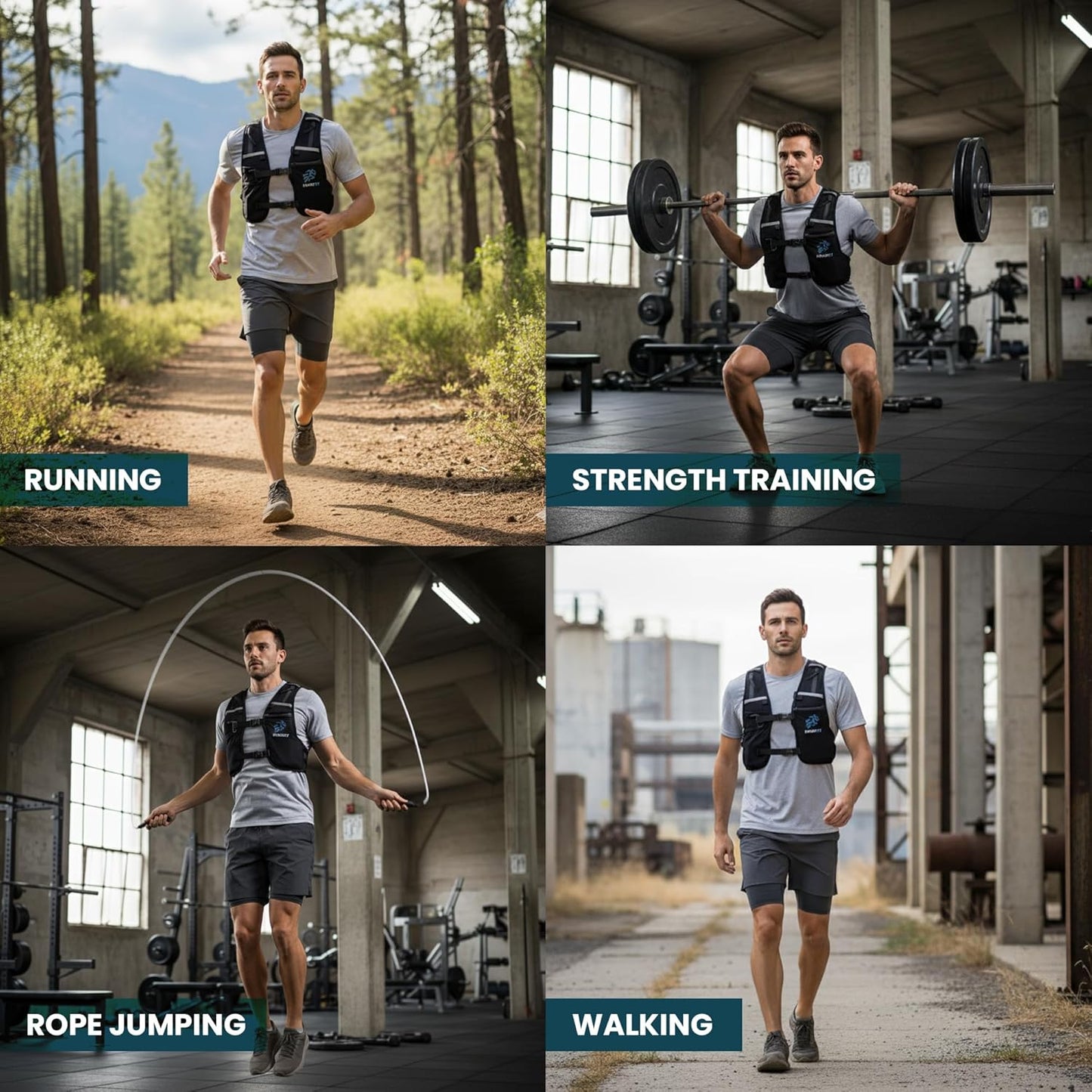 Running vest lightweight breathable mesh fabric close-up