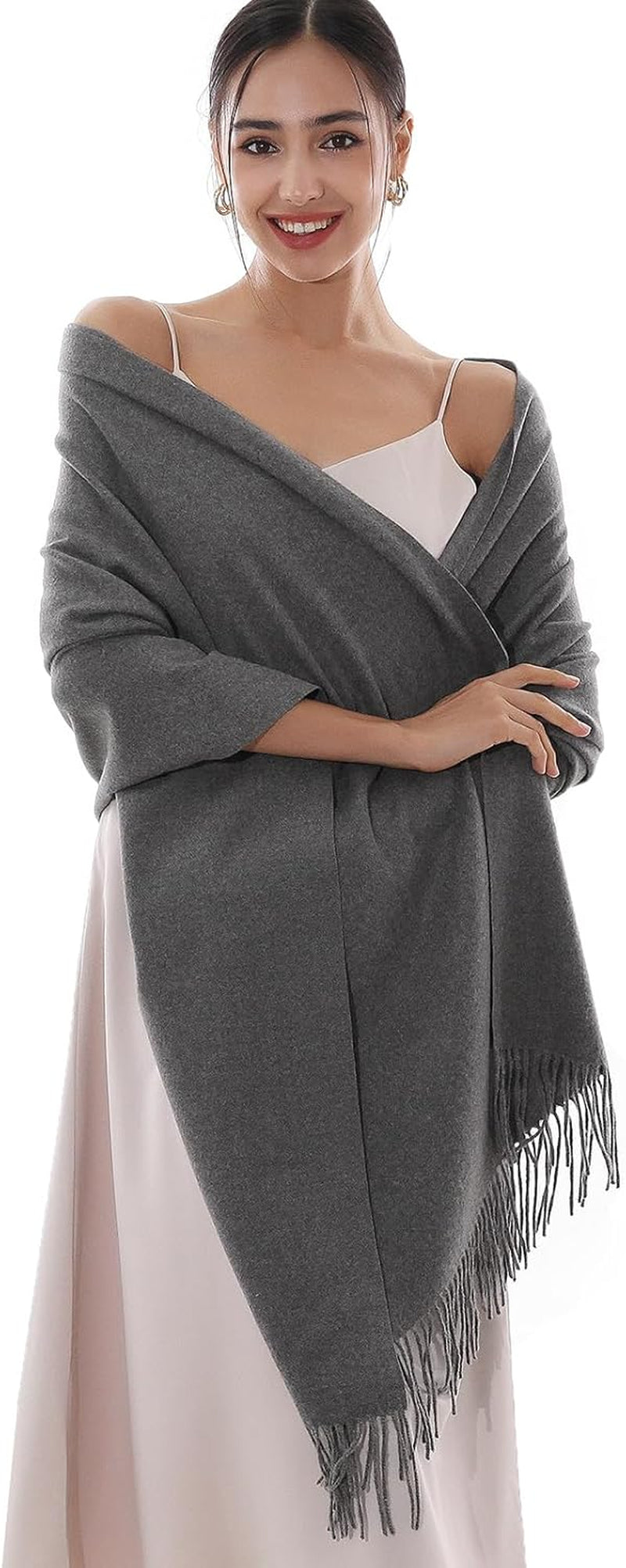 RIIQIICHY Winter Scarfs for Women Pashmina Shawls Wraps for Evening Dresses Large Warm Soft Scarves