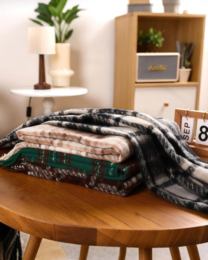 Winter Scarf for Women, Fashion Long Plaid Shawls Big Grid Winter Warm Lattice Large Scarf