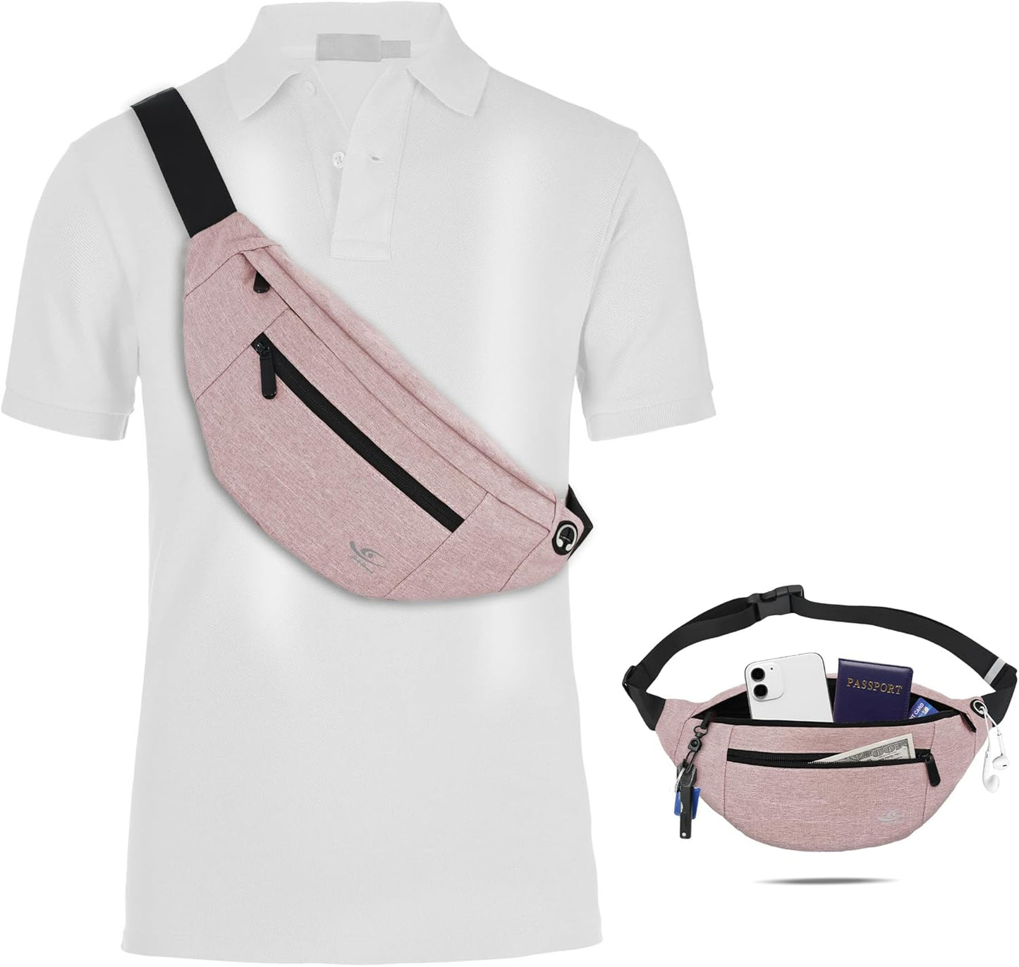 Hands-free casual pack worn across body
