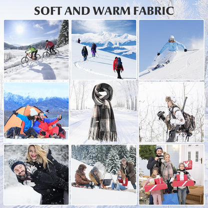 Heated Scarf for Women Rechargeable Neck Warmer, Scarves for Men Winter Warm Intelligent Electric Heating Scarf…