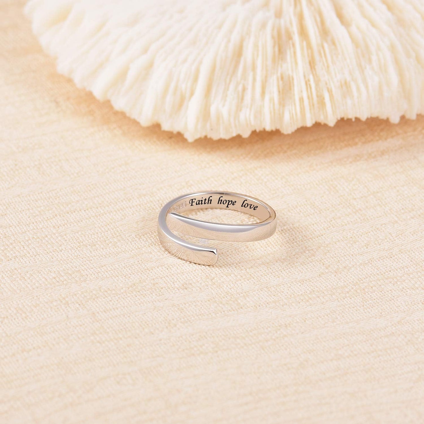 Motivational inspirational ring for teens and women from BEILIN collection