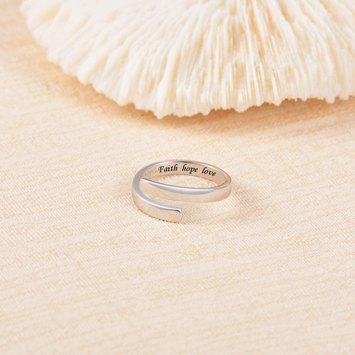Motivational inspirational ring for teens and women from BEILIN collection