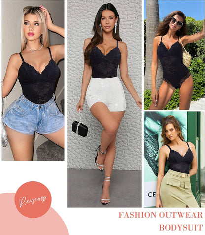 Comfortable shapewear bodysuit worn under clothing seamlessly