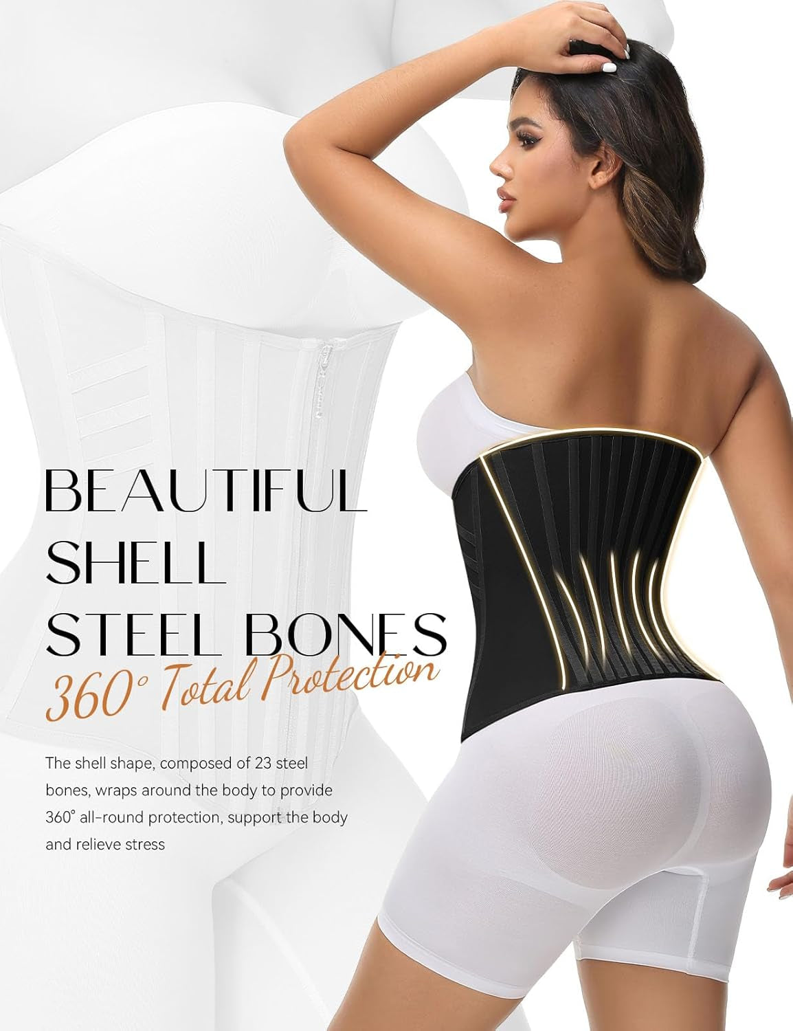 Sport waist cincher corset for workout and gym training