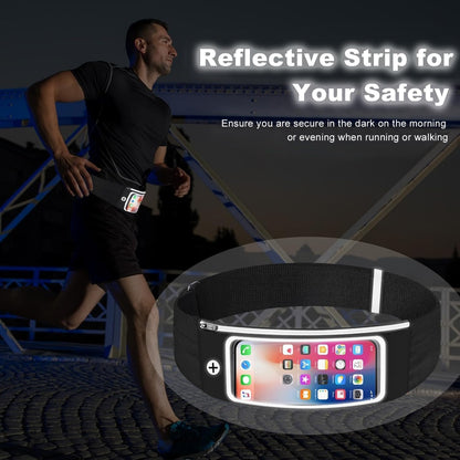 Waist pack with touchscreen window demonstrating easy device operation