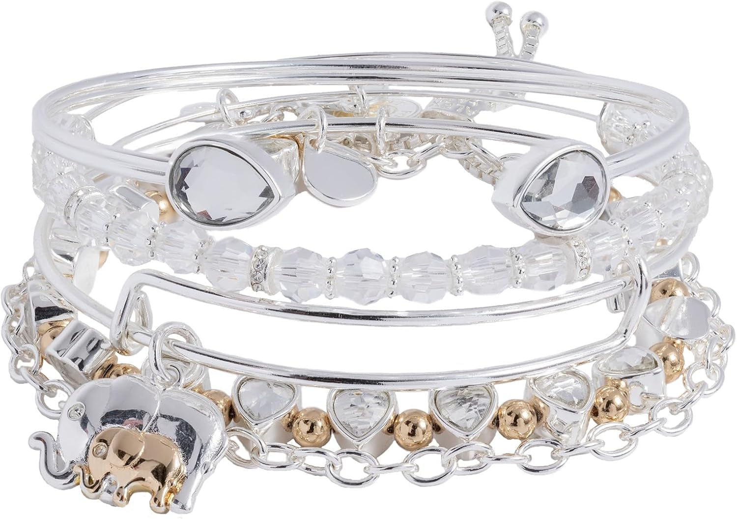 Paw symbol bracelet set by designer Alex and Ani