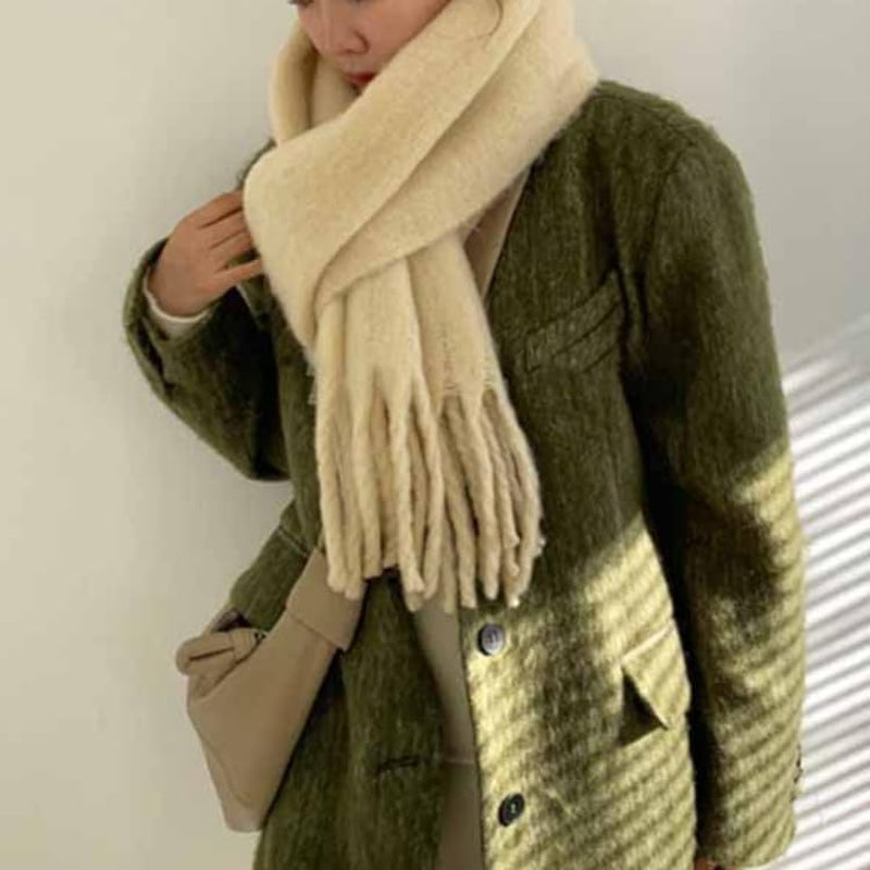 Women Chunky Scarf, Soft Warm Winter Scarf for Cold Weather, Christmas Blanket Scarves Pashmina Shawl Wrap