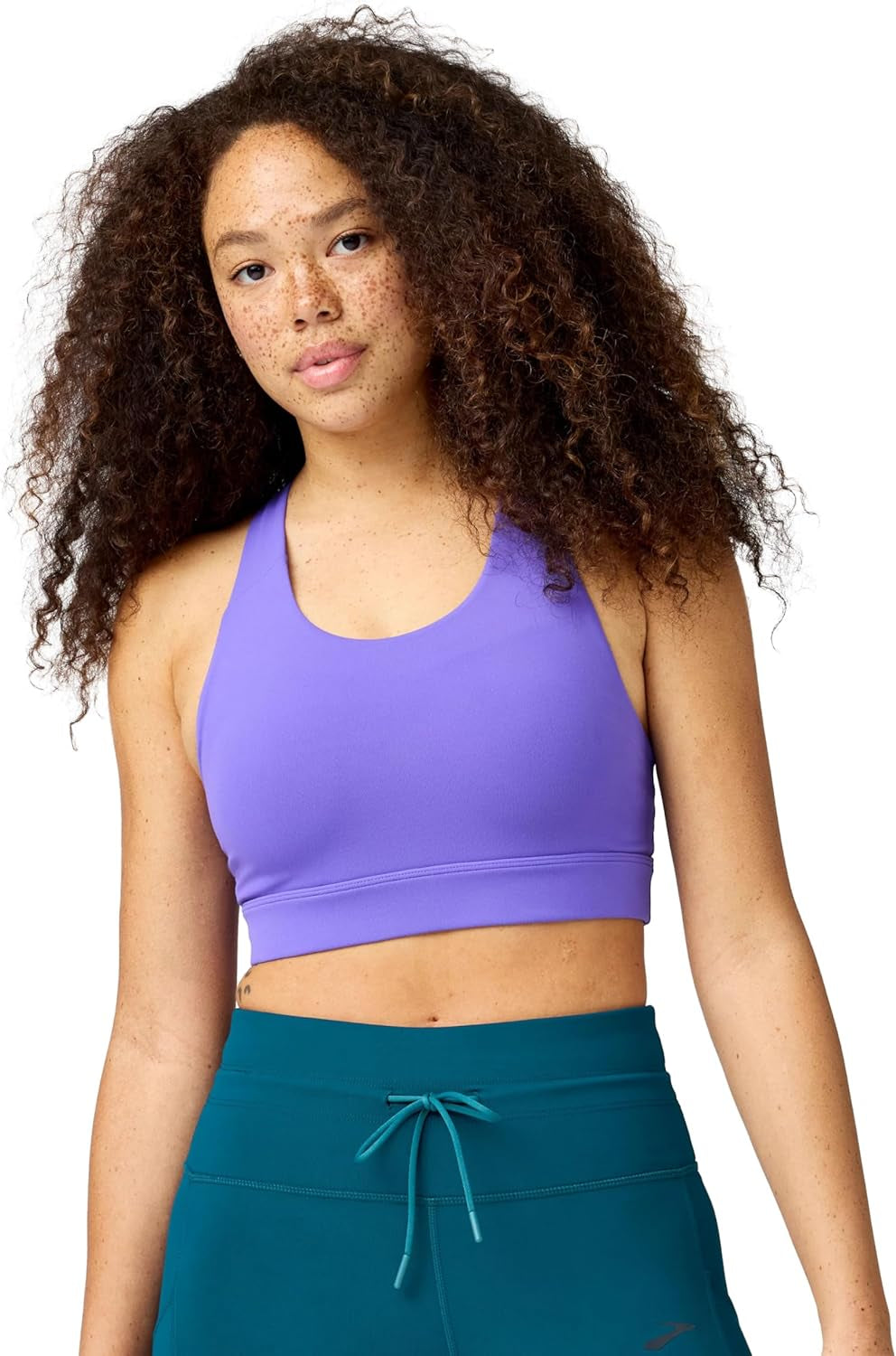 Brooks Women'S Luxe Pocket Bra, Supportive Sports Bra with Pocket for Training, Workouts & Running