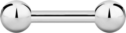 Forbidden Body Jewelry Nipple Barbell, Nipple Bars, Silver Nipplerings Piercing Surgical Steel 8G - 18G Straight Barbell Body Jewelry (Sold Individually)