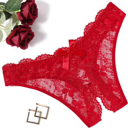 Stretchy lace fabric detail on Avidlove high-waist panties