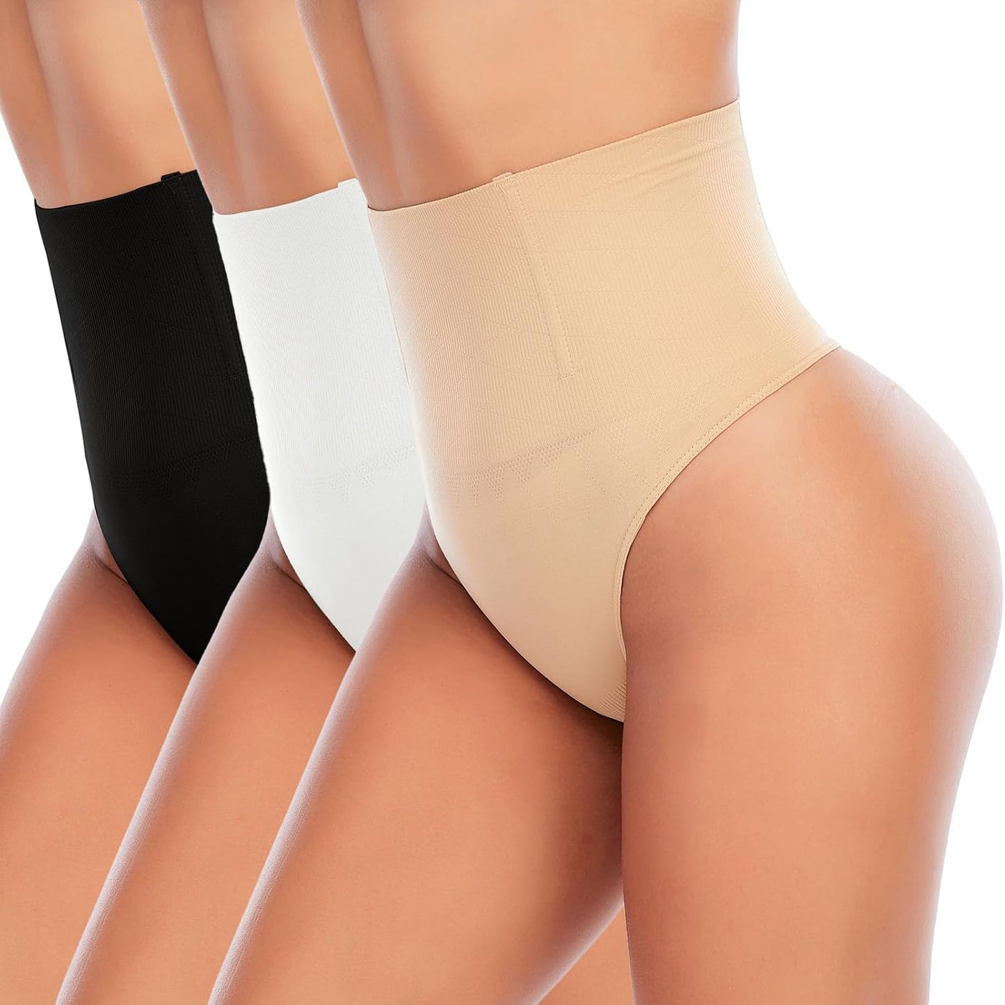 Werena Tummy Control Thong Shapewear for Women Seamless Shaping Thong Panties Body Shaper Underwear