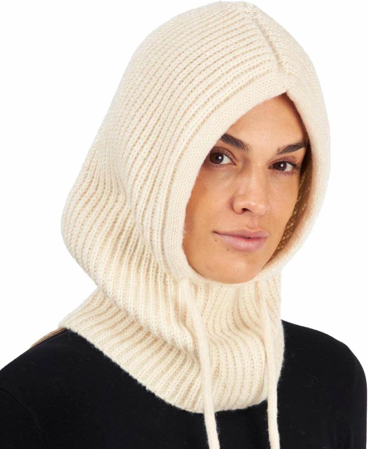 Hooded Scarf Beanie for Women Men Balaclava Scarves Hat for Fall Winter