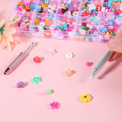 Cobee 2 Pcs Piercing Ball Grabber Tool, Piercing Changing Tools 4-Claw Pick up Piercing Ball Holder, Gem Tweezers Piercing Jewelry for Jewelry Craft Small Parts Pickup(Silver+Pink)