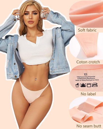 Soft elastic g-string thongs for comfortable everyday wear