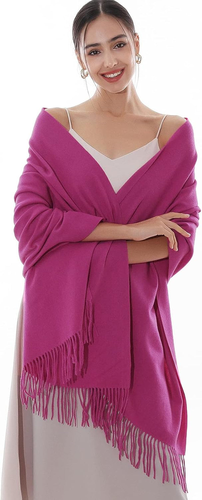 RIIQIICHY Winter Scarfs for Women Pashmina Shawls Wraps for Evening Dresses Large Warm Soft Scarves