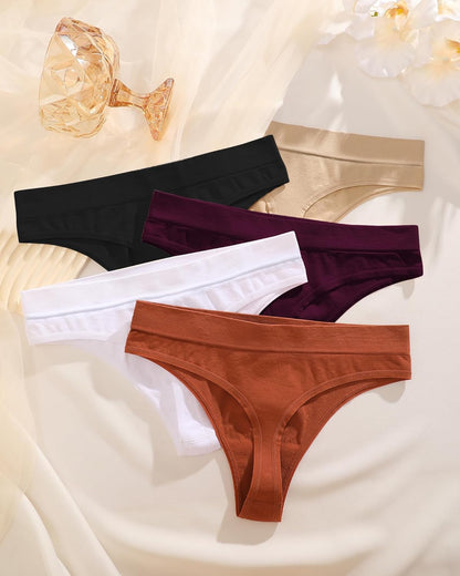 Comfortable sporty thong underwear fitting perfectly on model