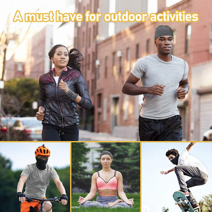 TICONN Neck Gaiter Face Cover Scarf, Breathable Sun & Wind-Proof for Skiing Fishing Hiking Cycling