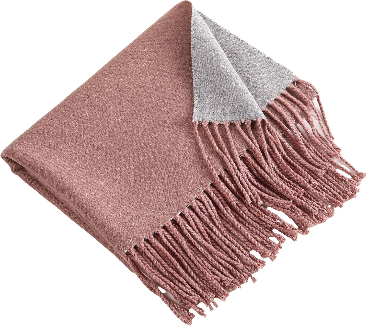 Winter Scarf for Women-Reversible Scarf with Cashmere-Like Softness 70X200Cm - Warm Shawl Wrap -Pashmina Shawls Wrap