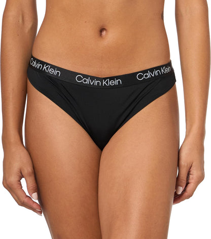 Calvin Klein logo thong panties showing iconic repeating design