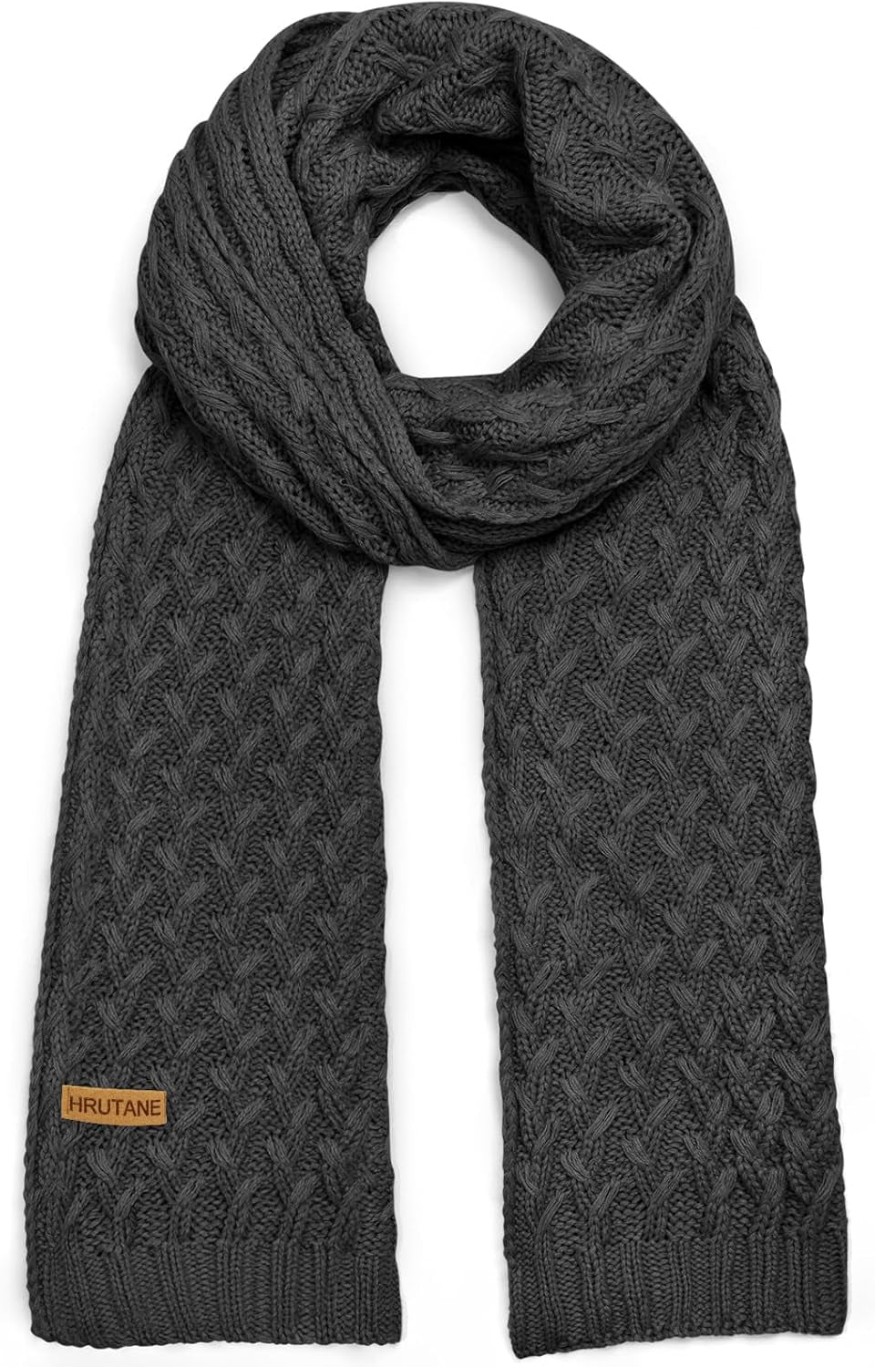 Winter Scarf for Women, Chunky Ribbed Knit Soft Long Wrap Cold Weather Stocking Stuffers Thick Warm Large Scarves