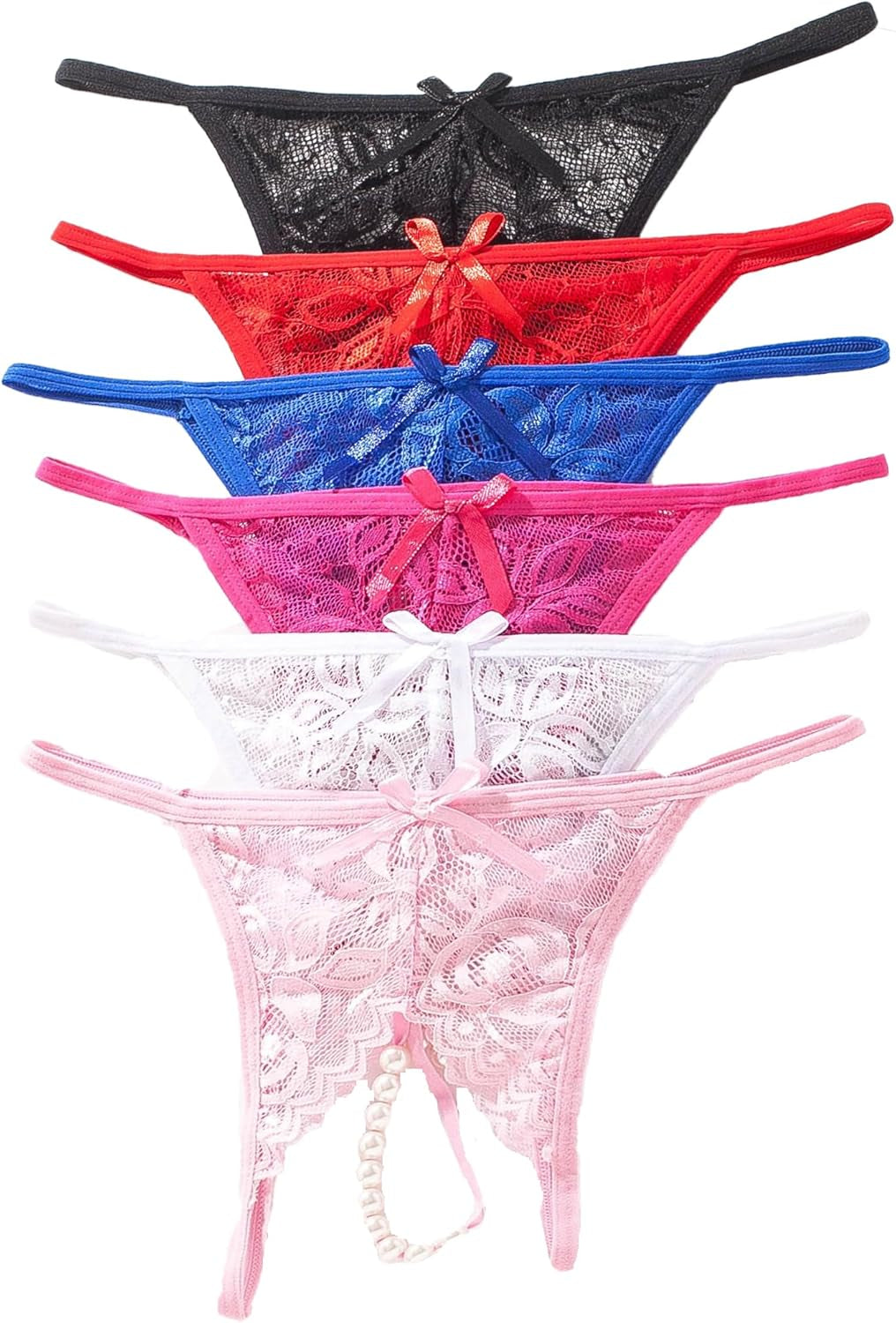 Justgoo lace panty T-back thong construction detail