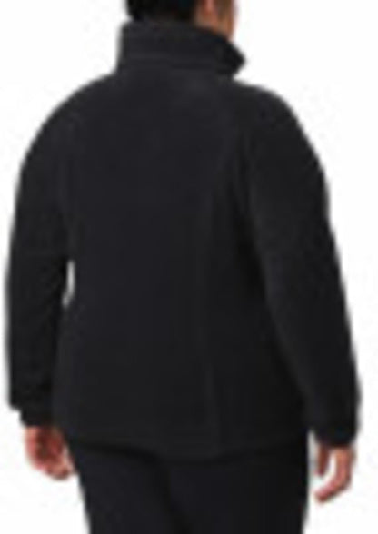 Columbia Benton Springs fleece in charcoal gray on model