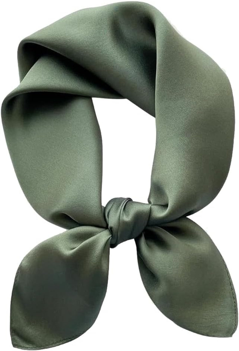 ANDANTINO 100% Mulberry Silk Square Scarf for Hair-25.6" X25.6'' Women Men Natural Silk Neckerchief Digital Printed Headscarf