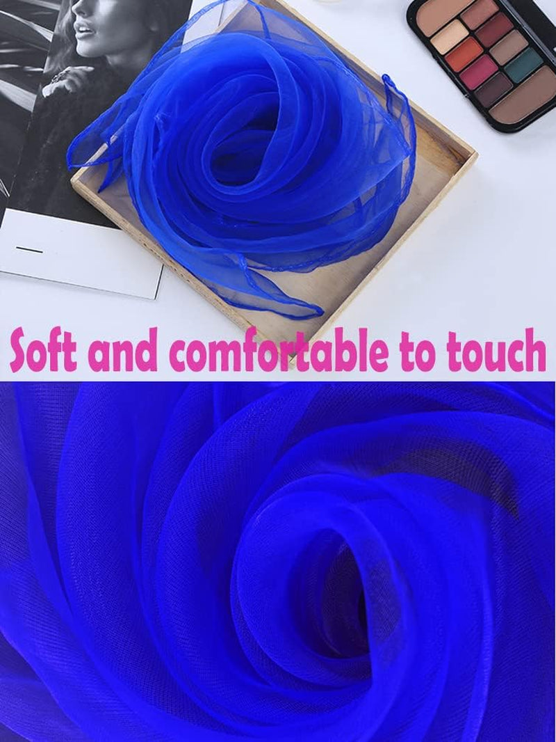 Dance Scarves for Kids 12 Pcs Music Scarves Dance Scarf Play Scarves for Children Movement Square Juggling Silk Tricks Scarves Rhythm Band Scarves(6 Colors,24" X 24")