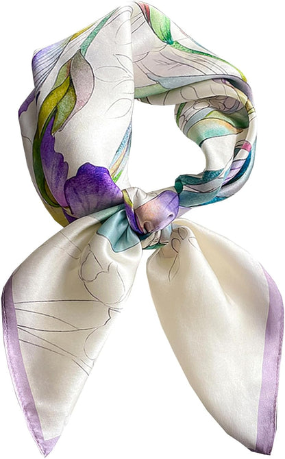 Neck Scarf for Womens Silky Head Scarves Hair Bandanas Square Scarf Fashion Accessories Lightweight