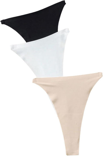 Invisible seamless thong panties displayed in collection