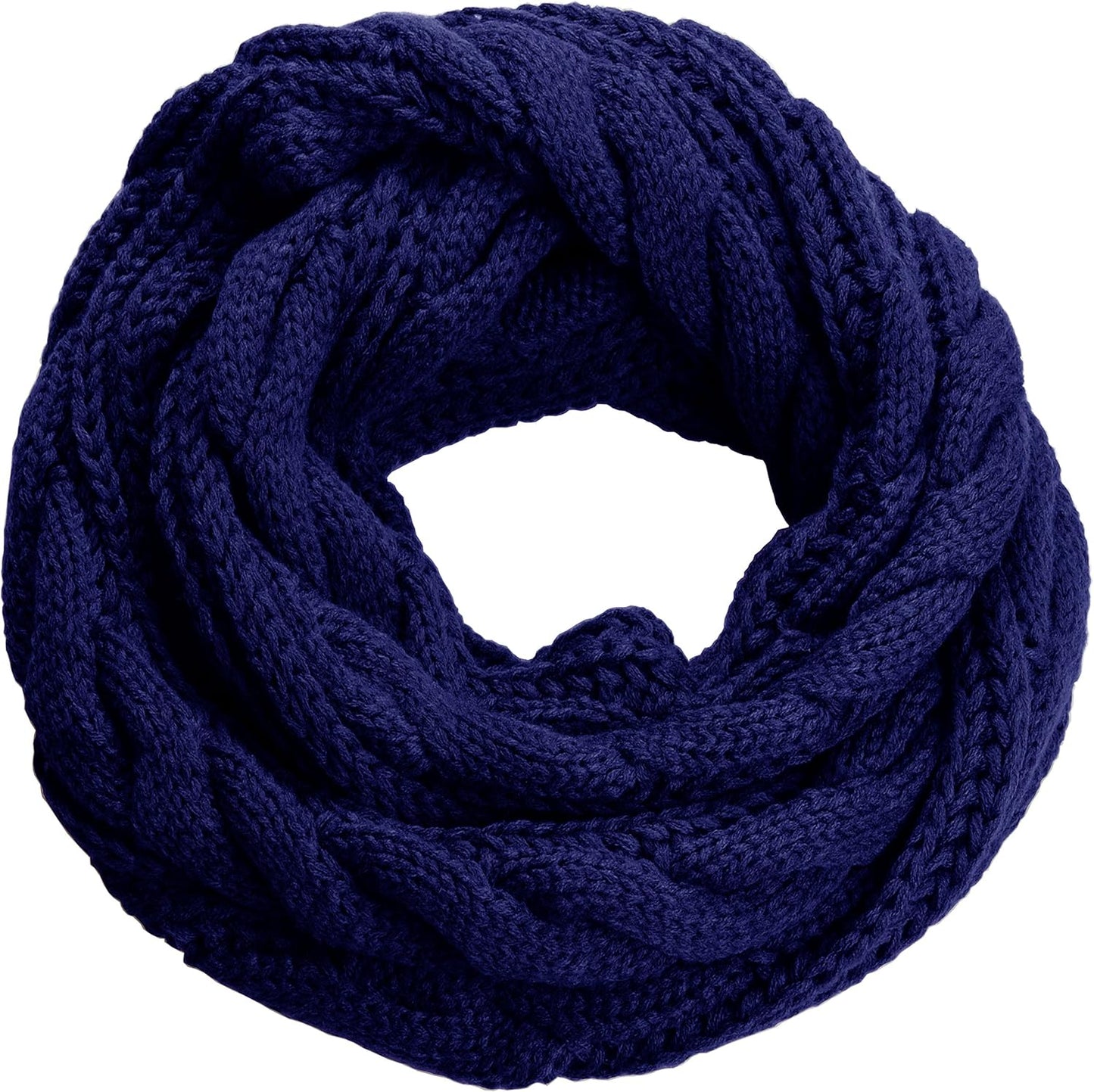 NEOSAN Womens Thick Ribbed Knit Winter Infinity Circle Loop Scarf