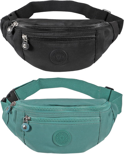 Close-up of durable fabric and stitching on fanny pack