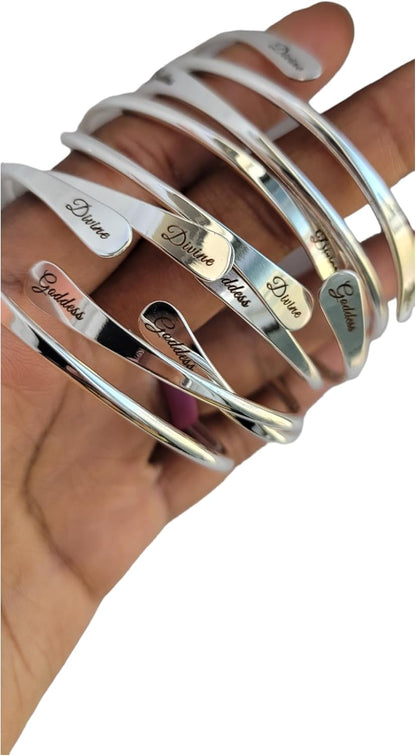 Beaditwearitloveit Brass Cuff Bracelets Set, African Brass Bangles for Women, Hammered Ends Stacking Bracelets, Boho Tribal Cultural Jewelry