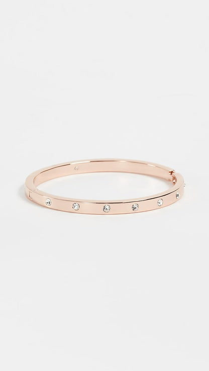 Kate Spade New York Set in Stone Metal Hinged Bangle