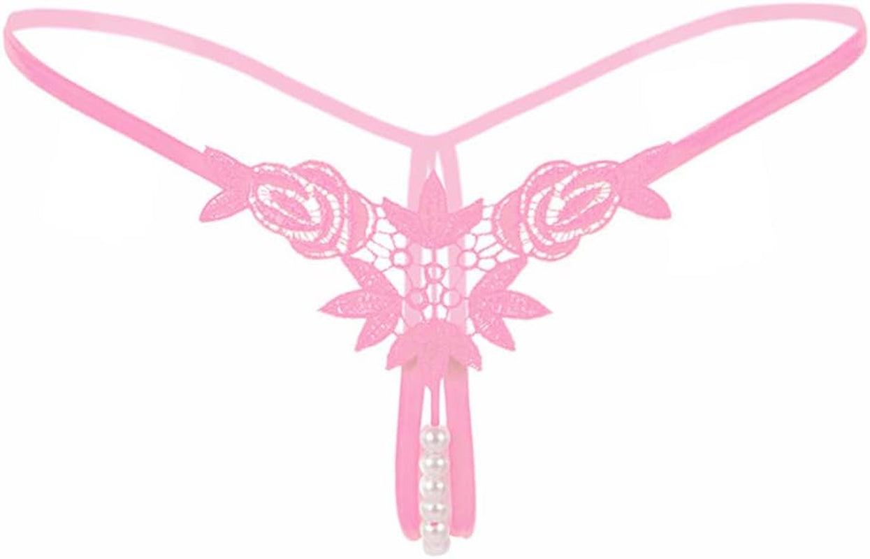 Women Panties Low Waist Thongs Underwear Panties Lingerie for Women for Sex, Womens Sexy Pendant Pearl G String