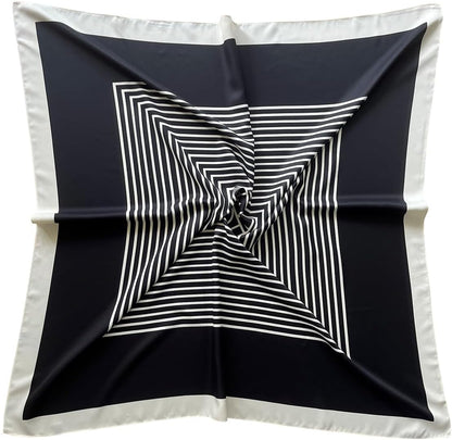 Julunar Silk like Head Scarf for Women - Satin Large Hair Scarves - 35" Square Silk Hair Wrap for Sleeping with Gift Packed