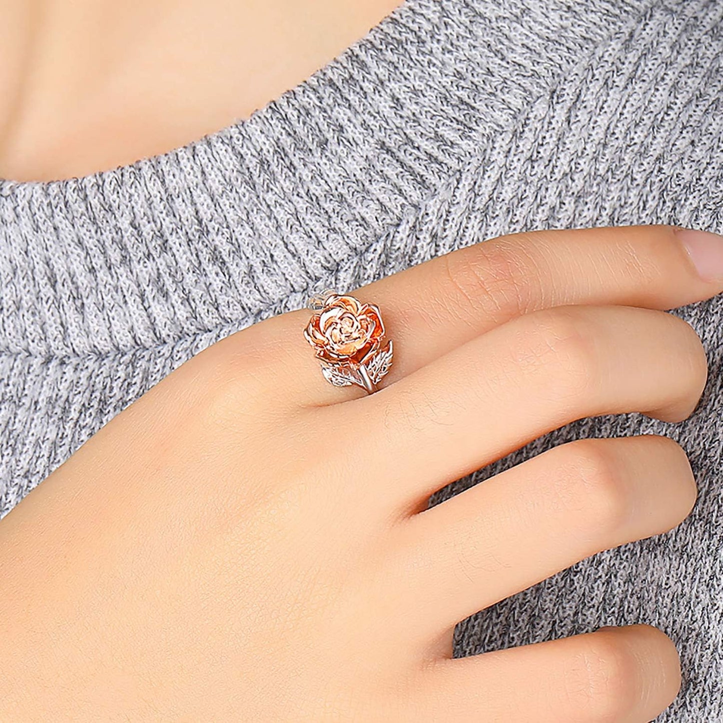 Paw print adjustable ring sterling silver for pet lovers