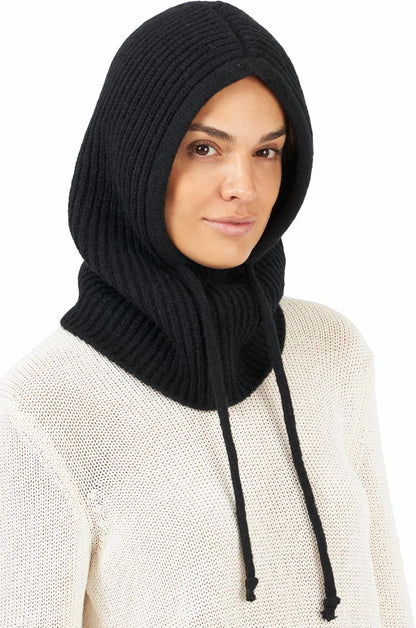 Hooded Scarf Beanie for Women Men Balaclava Scarves Hat for Fall Winter