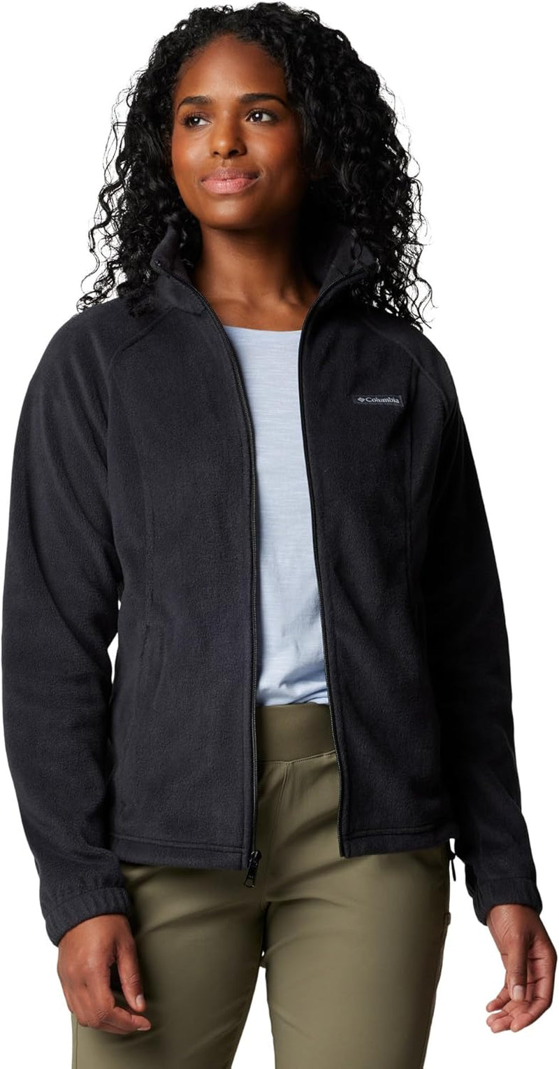 Columbia fleece jacket displayed on dress form