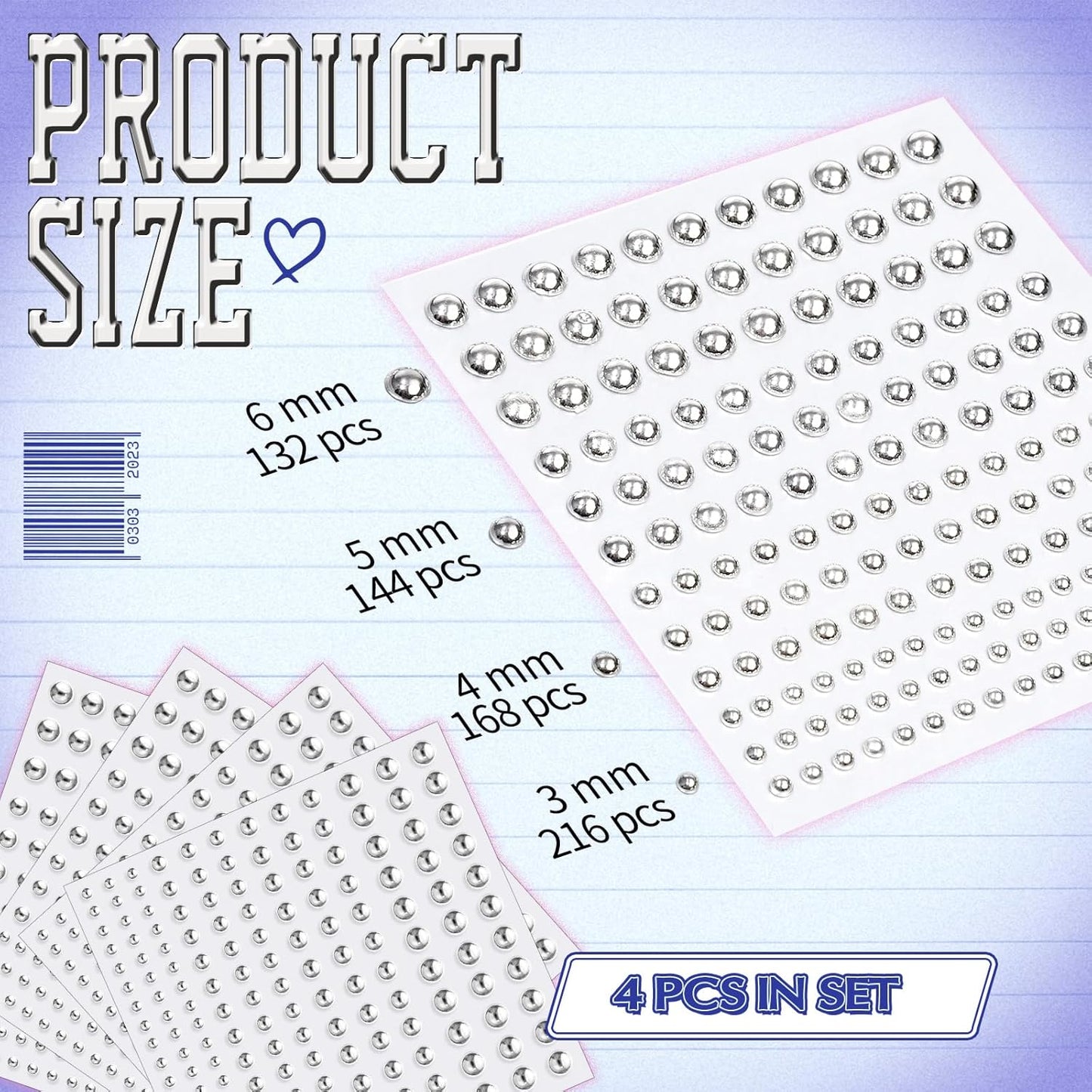 YGDZ Face Gems, Fake Piercings Nose Stud Silver, Fake Eyebrow Piercing, Stick on Face Stickers, Lip Stud, Rave Accessories, Y2K Makeup for Women Men