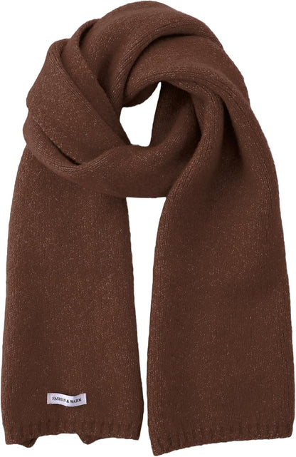 Trifabricy Winter Scarf for Women - Womens Warm Knit Scarf Soft Wrap for Cold Weather Winter Scarfs Fashion Solid Scarves