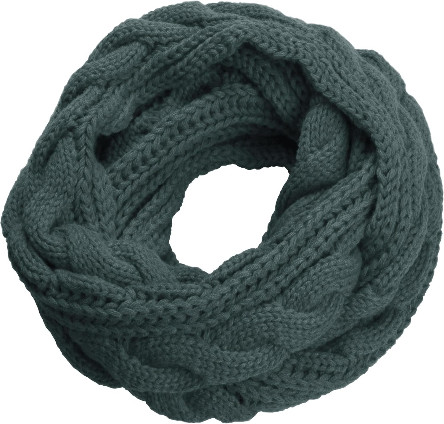 NEOSAN Womens Thick Ribbed Knit Winter Infinity Circle Loop Scarf