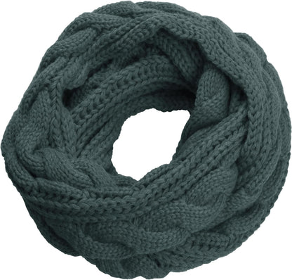 NEOSAN Womens Thick Ribbed Knit Winter Infinity Circle Loop Scarf